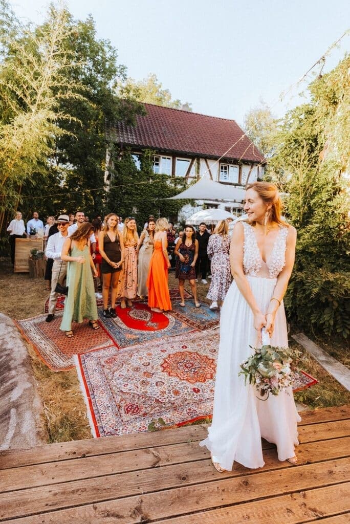 Boho Festival Garten Hochzeit Annabelle und Kadir